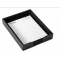 Black Econo Line Leather Letter Tray